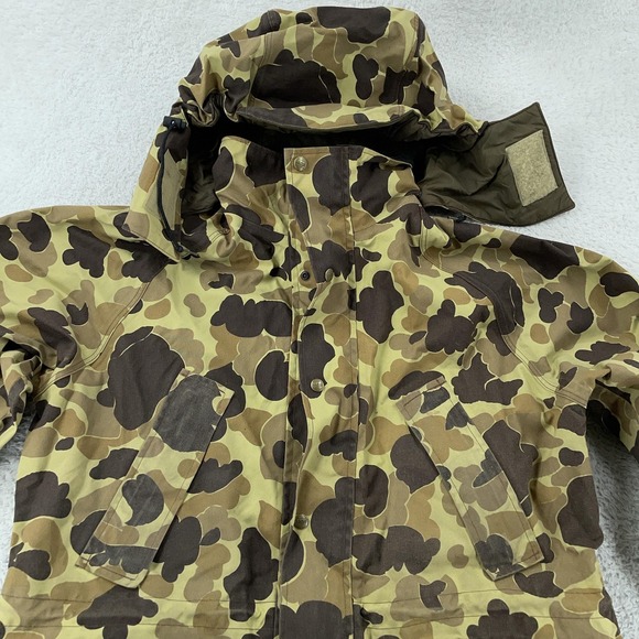 Vintage 90s L.L.Bean Jacket Mens XL Duck Camo Gore-Tex Made USA‎ Hunting Coat